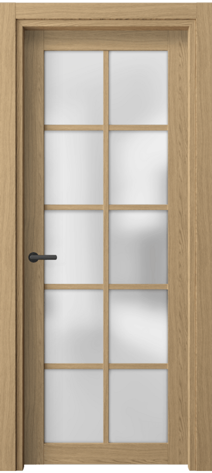 Межкомнатная дверь Neo 2106 Жемчужный дуб Сатинированное стекло Цена 38699 ₽ | Volhovec