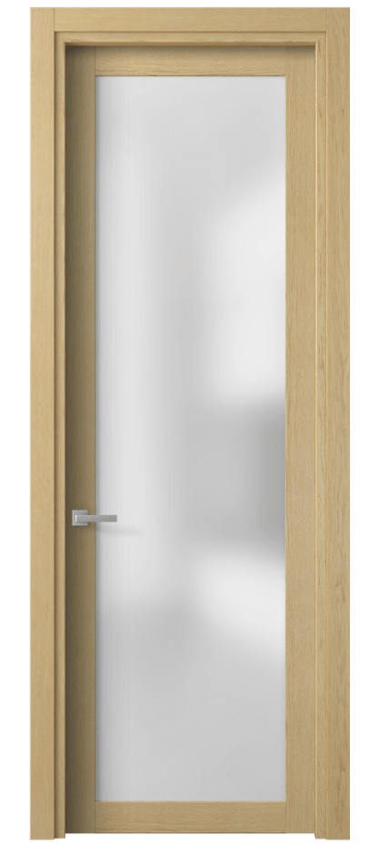 Межкомнатная дверь Планум 2102 Дуб натур Сатинированное стекло Цена 64599 ₽ | Volhovec