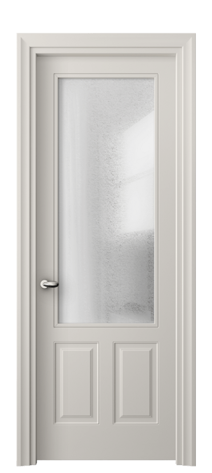 Межкомнатная дверь Esse 8522 Матовый облачно-серый Фактурное стекло "Лёд", триплекс Цена 64539 ₽ | Volhovec