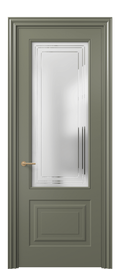 Дверь межкомнатная Mascot 8452 Матовый оливковый тёмный Сатинированное стекло с гравировкой "Грани", триплекс Фигурный наличник МОТ Цена 69959 ₽ Наличники уже входят в базовый комплект. Фабрика дверей Волховец 8 (800) 551 43 19 Межкомнатная дверь Mascot 8452 Матовый оливковый тёмный Сатинированное стекло с гравировкой "Грани", триплекс Цена 69959 ₽ | Volhovec