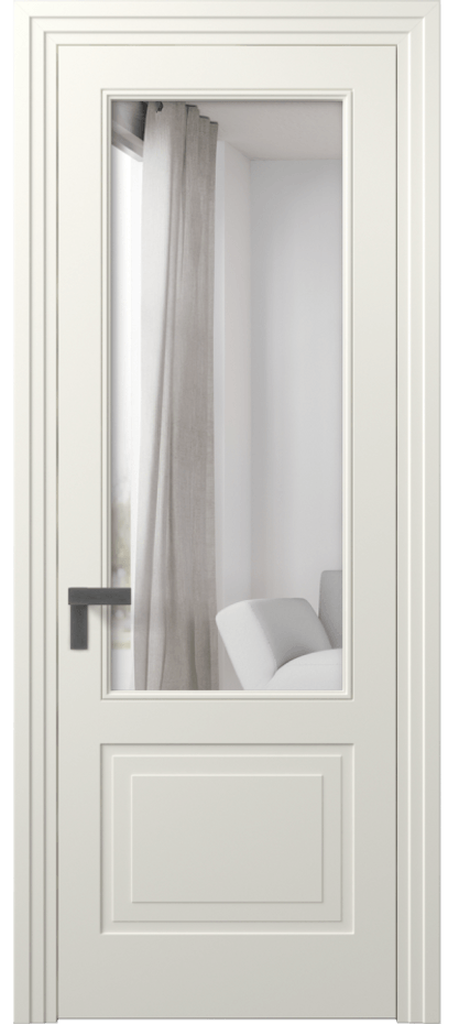 Межкомнатная дверь Rocca 8352 Матовый жемчужный Двустороннее зеркало, триплекс Цена 72919 ₽ | Volhovec