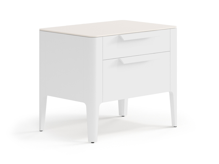 Мебель Тумба прикроватная Пьега 2 ящика. Цвет Матовый белоснежный. Материал Гладкая эмаль. Коллекция Тумба прикроватная Пьега 2 ящика. Фото. Мебель Тумба прикроватная Пьега 2 ящика. Цвет Матовый белоснежный. Материал Гладкая эмаль. Коллекция Тумба прикроватная Пьега 2 ящика. Картинка.