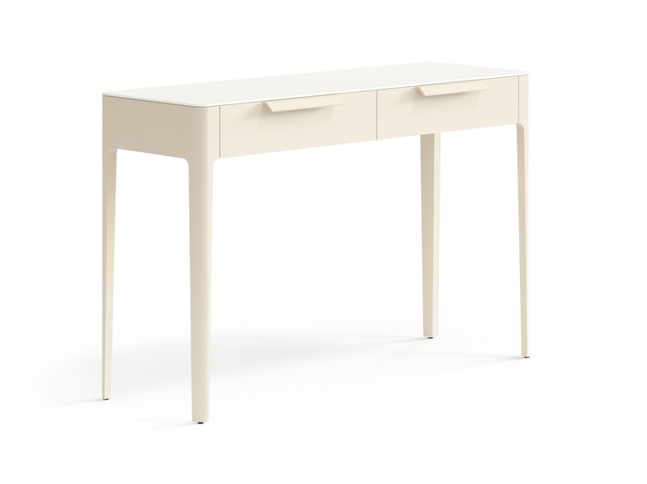 Мебель Консоль Piega 2 ящика. Цвет Матовый светло-бежевый. Материал Гладкая эмаль. Коллекция Консоль Piega 2 ящика. Фото. Мебель Консоль Piega 2 ящика. Цвет Матовый светло-бежевый. Материал Гладкая эмаль. Коллекция Консоль Piega 2 ящика. Картинка.