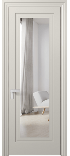 Межкомнатная дверь 8303 МОС Зеркало с одной стороны. Цвет Матовый облачно-серый. Материал Гладкая эмаль. Коллекция Рокка. Фото. Дверь межкомнатная 8303 МОС Зеркало с одной стороны. Цвет Матовый облачно-серый. Материал Гладкая эмаль. Коллекция Рокка. Картинка.