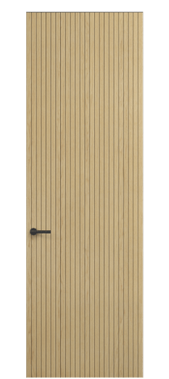 Дверь межкомнатная 0019 ДБН. Цвет Дуб натур. Материал Шпон ценных пород. Коллекция Select. Картинка.