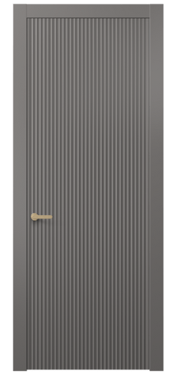 Дверь межкомнатная АКП 8641 МКЛС. Цвет Матовый классический серый. Материал Гладкая эмаль. Коллекция Альба. Картинка.