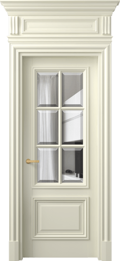 Дверь межкомнатная 7312 ММБ ПРОЗ Ф. Цвет Матовый молочно-белый. Материал Гладкая эмаль. Коллекция Антик. Картинка.