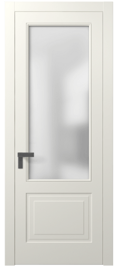 Дверь межкомнатная 8352 МЖМ Сатин. Цвет Матовый жемчужный. Материал Гладкая эмаль. Коллекция Rocca. Картинка.