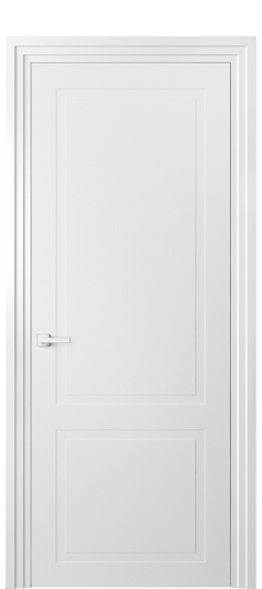 Дверь межкомнатная 8002 МБЛ. Цвет Матовый белоснежный. Материал Гладкая эмаль. Коллекция Neo Classic. Картинка.