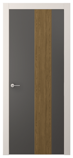 Дверь межкомнатная АКП 4225 ПЭГФ. Цвет ПЭТ графитовый. Материал ПЭТ. Коллекция Фридом. Картинка.