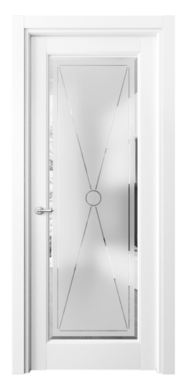 Межкомнатная дверь 6300 ББЛ Сатинированное стекло с гравировкой и фацетом. Цвет Бук белоснежный. Материал Массив бука эмаль. Коллекция Toscana Litera. Фото. Дверь межкомнатная 6300 ББЛ Сатинированное стекло с гравировкой и фацетом. Цвет Бук белоснежный. Материал Массив бука эмаль. Коллекция Toscana Litera. Картинка.