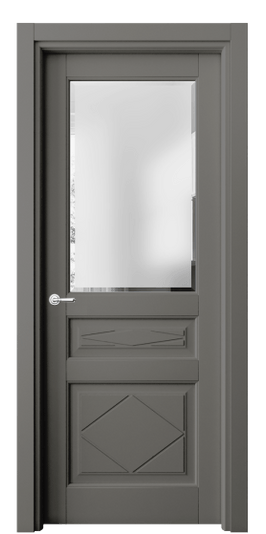 Межкомнатная дверь 6344 БКЛС САТ Ф. Цвет Бук классический серый. Материал Массив бука эмаль. Коллекция Toscana Rombo. Фото. Дверь межкомнатная 6344 БКЛС САТ Ф. Цвет Бук классический серый. Материал Массив бука эмаль. Коллекция Toscana Rombo. Картинка.