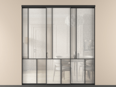 Перегородка Mosaic внутри проёма 3 створки