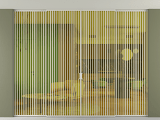 Перегородка Формато внутри проёма скрытое крепление в потолок 4 створки