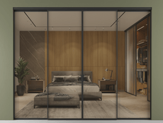 Перегородка Формато внутри проёма 4 створки