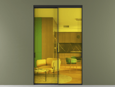 Перегородка Формато внутри проёма 2 створки