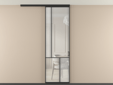 Перегородка Mosaic вдоль стены на потолок 1 створка